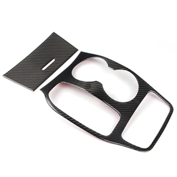 

for Jeep Grand Cherokee 2016 -2020 Carbon Fiber Cup Holder Center Console Stickers Trim Interior Decorative