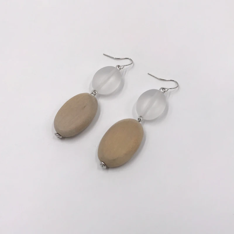 

Suekees Boho Drop Earings Fashion Jewelry Charms Gothic Hook Earrings Wood&Resin Beads Vintage Earrings For Women Accessories