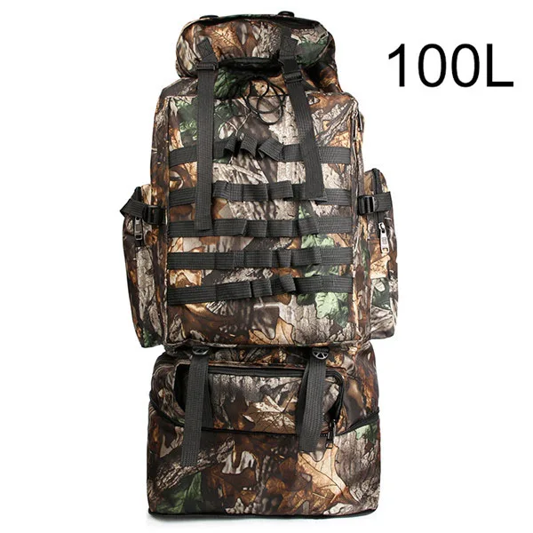 100L Military Backpack Molle Camping 