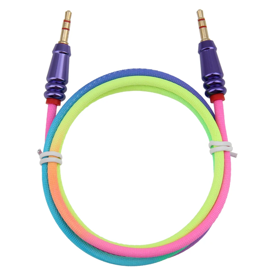 1m Gold Plated Plug 3 5 mm Jack Audio Cable Adapter for iPhone Xiaomi Phone Car Headphone Speaker Computer Laptop Wire Aux Cord