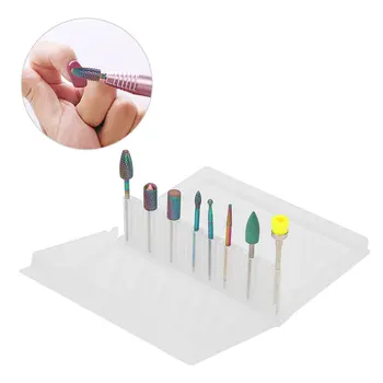 

8pcs Nail Drill Bits Set Manicure Replacement Polishing Head Set Nail Polisher Grinding Head Nail Art Grinding Head Set