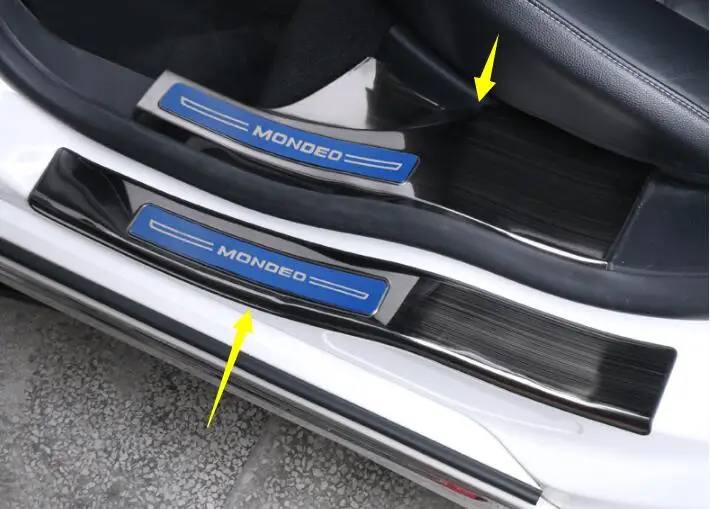 13-19 для Ford Mondeo порог бар из нержавеющей стали добро пожаловать педаль декоративные аксессуары