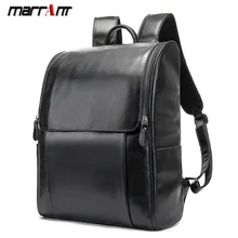 Genuine Leather Men's Backpack Large Capacity Backpack First Layer Cowhide Backpack Student Schoolbag