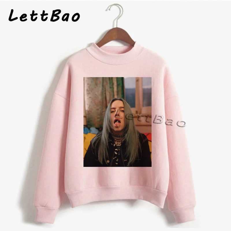 Billie Eilish толстовки свитер уличная Эстетическая Готическая Moletom Feminino Ullzang Harajuku на заказ Женская толстовка Femme 90s