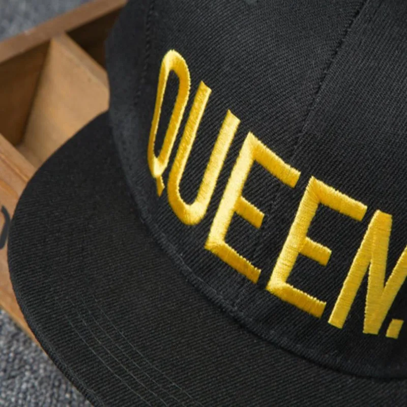 Бейсбольная кепка KING QUEEN, бейсболка для мужчин и женщин, козырек, кепка s dad Bone, белая, черная, для влюбленных, в стиле хип-хоп, Спортивная Кепка, кепки
