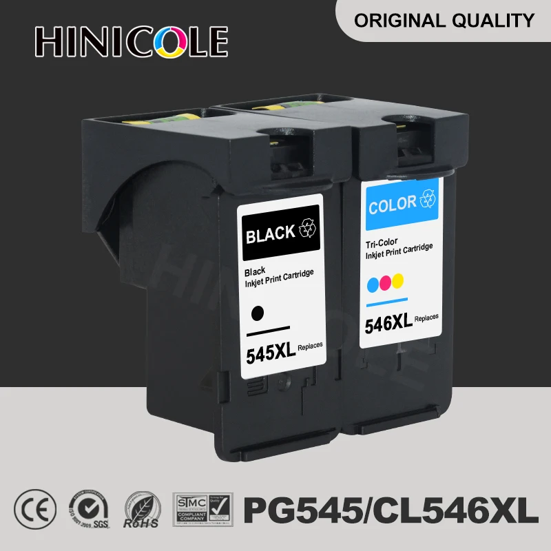 Sostituzione Della Cartuccia Di Inchiostro Hinicole Rigenerata 545Xl 546Xl Per Canon Pg545 Cl546 Per Pixma Mg3050 2550 2450 2550S 2950 Mx495