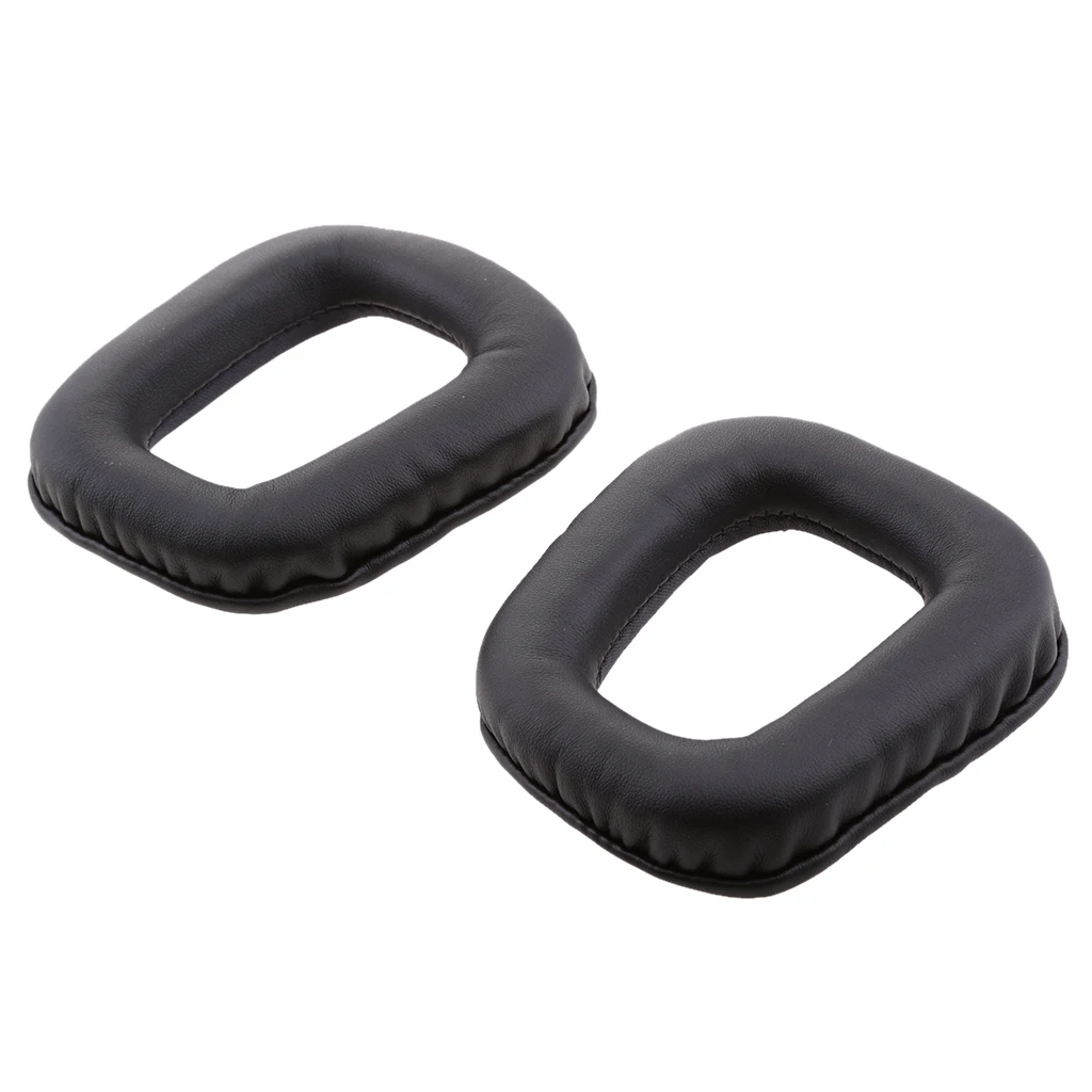 Soft Memory Foam Black Soft Protein Leather Headphone Cushion Pads Earpads Cover For Logitech G35 G930 G430 F450