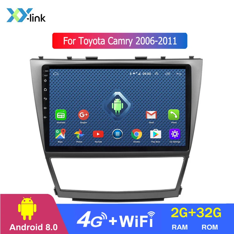 4 CORES 2G RAM Горячая Распродажа 10,1 дюймов Android 8,1 автомобильный gps-навигатор для Toyota camry 2006-2011 с видео/Bluetooth/tv/wifi/USB/радио - Цвет: 4 CORES 2G RAM