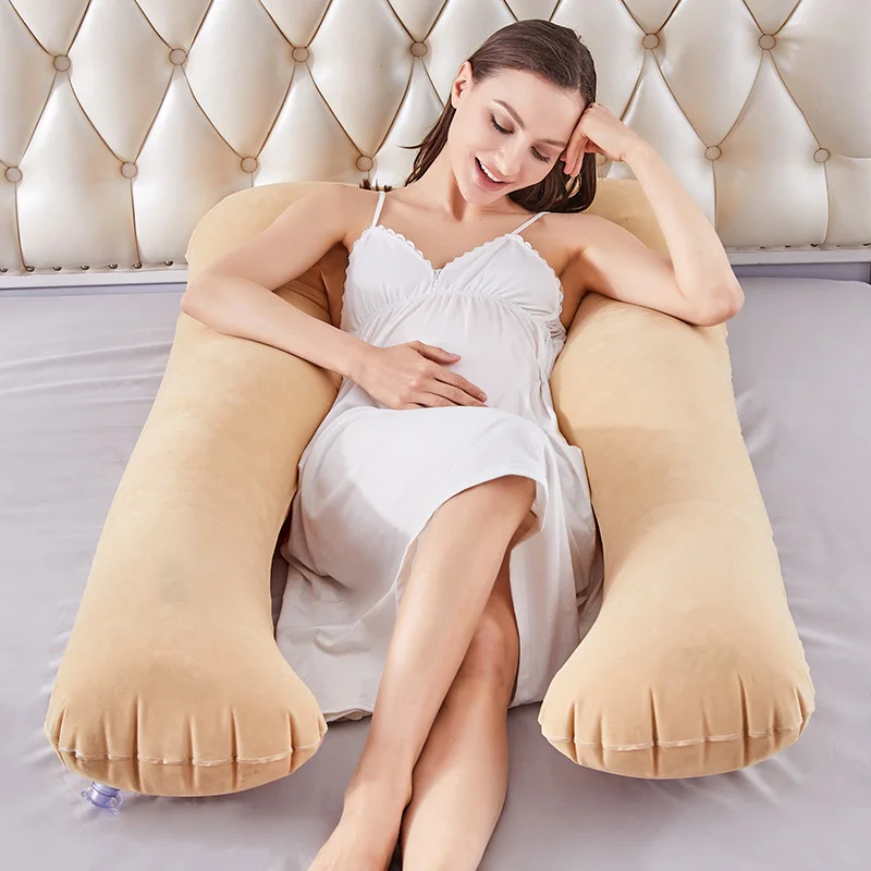 Pregnancy pillow Inflatable Pregnant Pillow Comfortable Maternity U-shaped Waist Pillow For Women Pregnant Sleep Cushion Soft Body