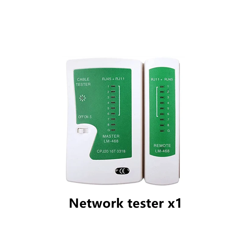 network wire tracer Jillway LAN Network Repair Tool Kit tester RJ45 CAT5 Crimping pliers Portable  Cable Tester Wire Tracker Line maintenance tool wire map tester Networking Tools