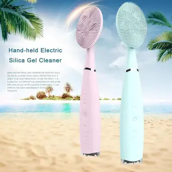 

Household Portable Cleansing Massager Rechargeable Handheld Electric Silicone Cleansing Device Electric Washing Brush