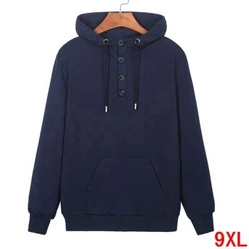 

Large size hooded sweatshirt plus size 5XL 6XL 7XL 8XL 9XL bust 150cm autumn and winter men's long sleeve blue large size coat