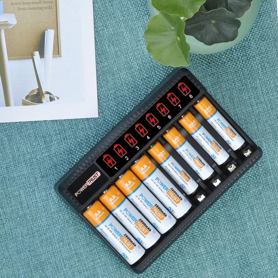 PALO 8 Slots 1.2V AA AAA Battery Charger Smart Cha... - Vicedeal - View #11