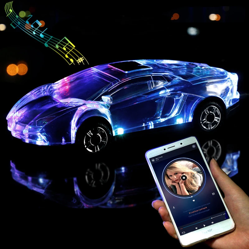 

Bluetooth Car Model Speakers Stereo Car Shape Speaker Support USB TF Card MP3 MP4 Music Player Bass Kid Gifts for PC Phone