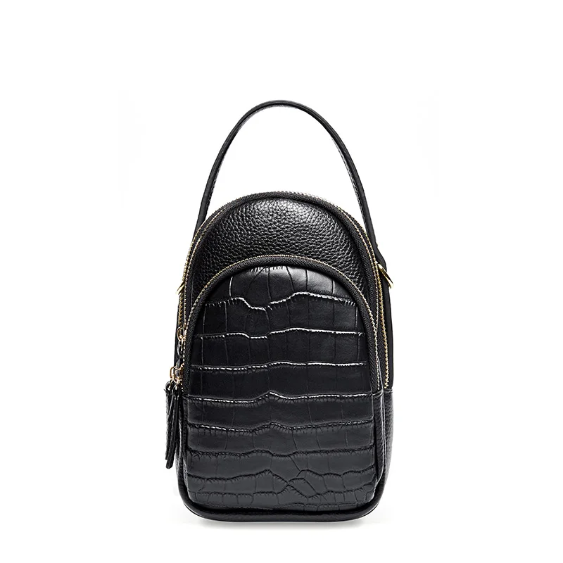 

Multi-layer mobile phone bag Messenger bag Mini snake pattern Shell Wild shoulder bag Tote