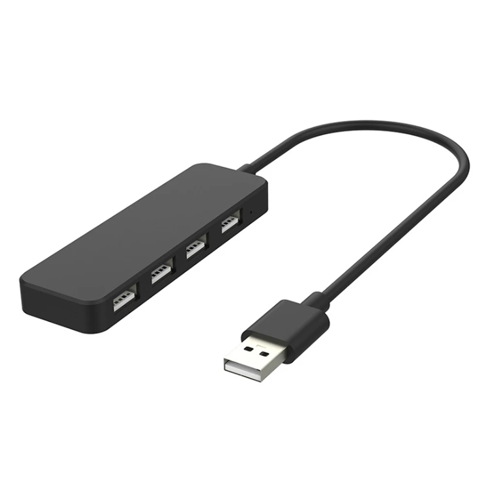 USB2.0-BLACK Usb-концентратор 3,0 4 порта USB 3,0 концентратор разветвитель Мульти USB C Hab высокоскоростной концентратор 5 Гбит/с для ПК больше устройства использовать одновременно - Цвет: USB2.0-BLACK