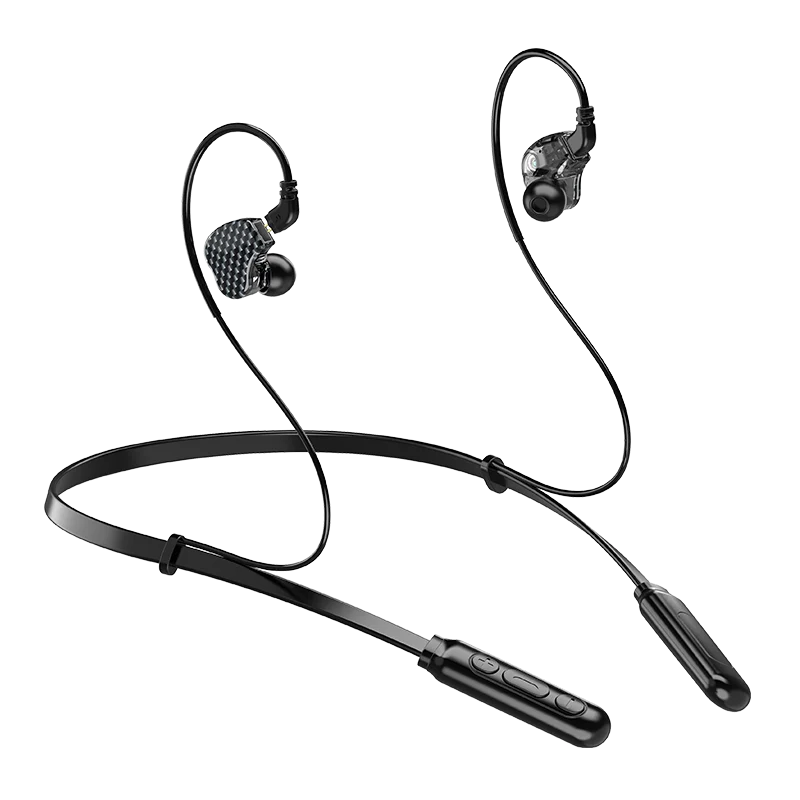 FMJ S3 earphone Bluetooth 5 0 dual battery 135mAh changeable wire 6D sound wireless headset for sports and mobile phone