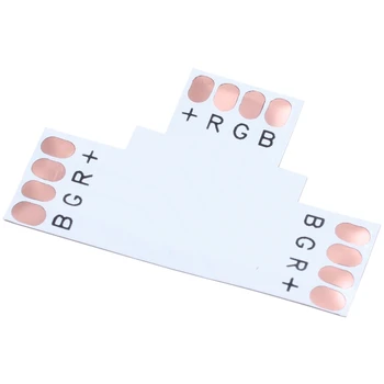 

5 parts T 4-pin Connector for 10 mm RGB LED Strip
