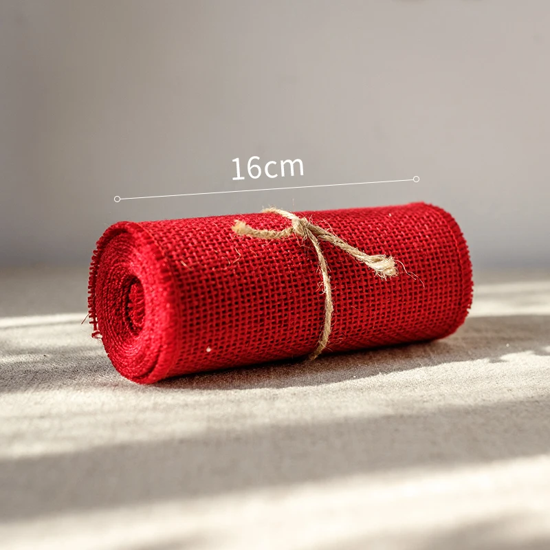 11cmx270cm linen ribbon multi-color ribbon handmade DIY decoration gift packaging ribbon Christmas party gifts decoration