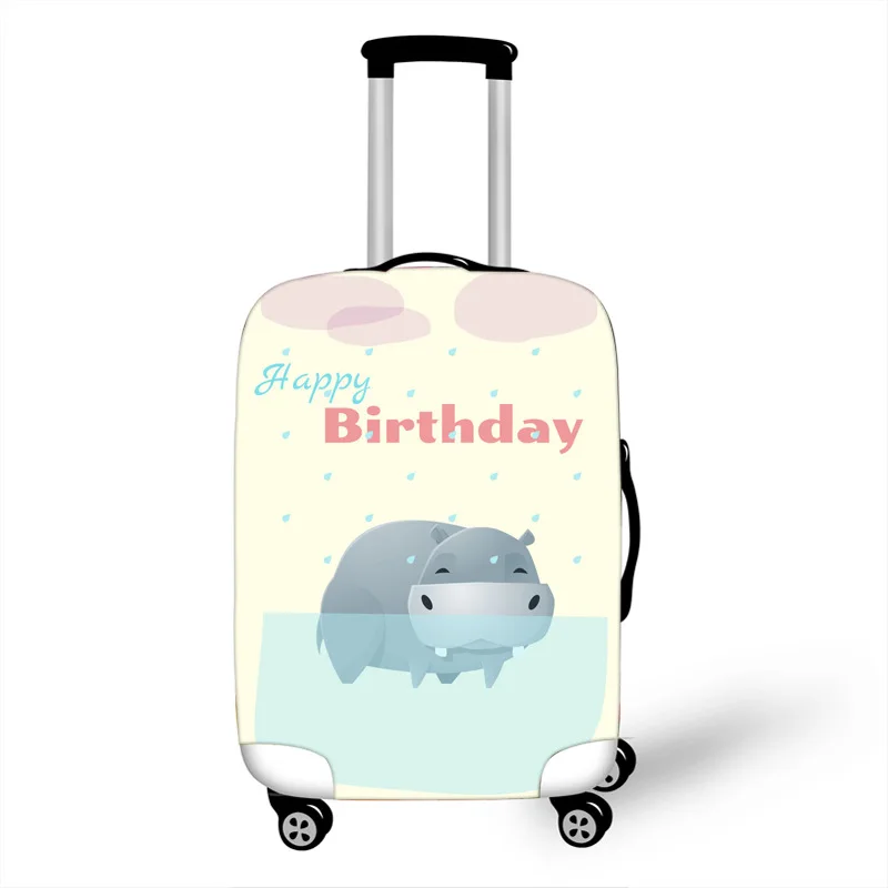 8 Аксессуары для путешествий Kawaii hippo чемодан защитный чехол водонепроницаемый утолщенный Эластичный Чемодан сундук чехол применяется 18-32 Инче - Цвет: 8