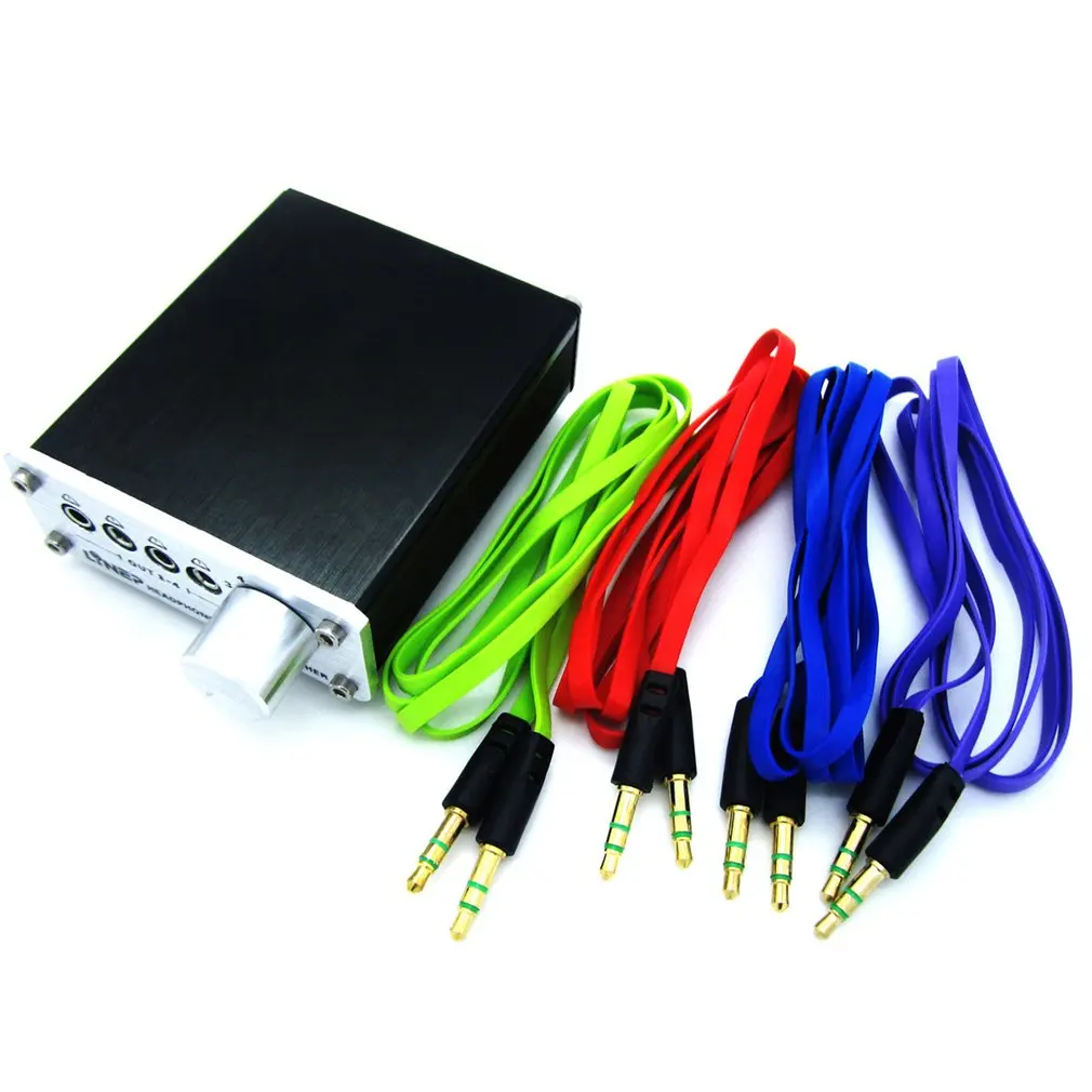 A985 4 Input 4 Output Audio Signal Switcher MP3 Headphone Switch for Television DVD VCDTV Headphone Audio Signal Switch Switcher A985 4 Input 4 Output Audio Signal Switcher MP3 Headphone Switch for Television DVD VCDTV Headphone Audio Signal Switch Switcher