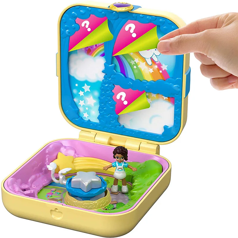Мини сцена Polly Pocket Unicorn Utopia детская игрушка аксессуары для девочек GDK76|Куклы| |