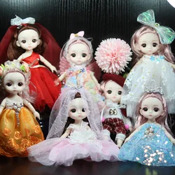Poupée BJD pour filles, ensemble de vêtements et accessoires, 13 articulations mobiles, cadeau de noël pour enfants, 2022, 16cm, 1/12 