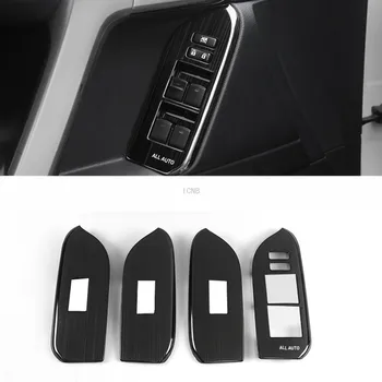 

Stainless Steel Window Switch Decoration Panels Trims for Toyota Land Cruiser Prado 150 2010 2011 2012 2013 - 2019 Accessories
