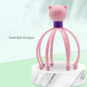 

1Pcs Head Massager Neck Massage Octopus Scalp Stress Relax Spa Healing Alloy Health Care Tool Body Head Massage Beauty Tool