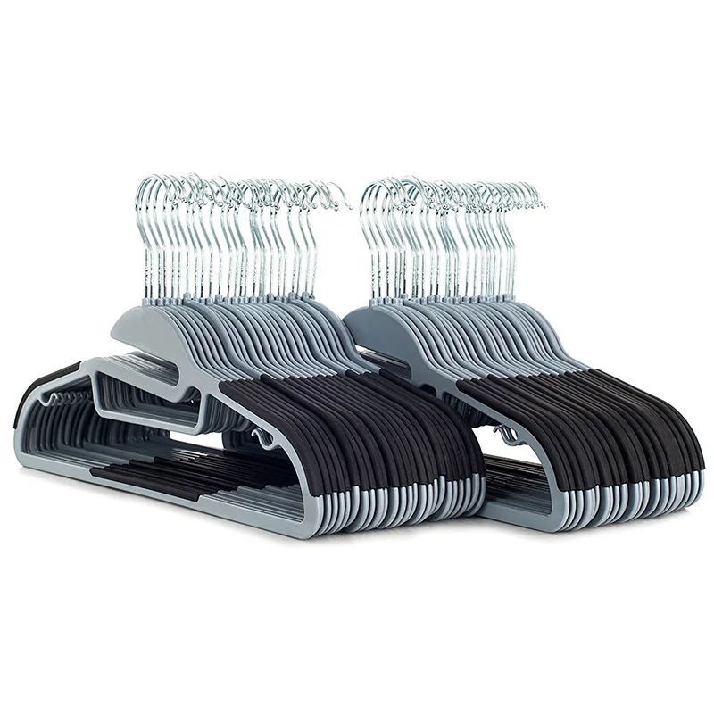 Wet And Dry Dual Purpose Anti-slip Clothes Hanger Multi-functional Homepower Clothes Rack Clothing Store Plastic Cloth Rack Seem