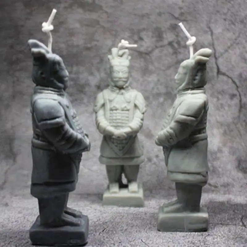 

The Terra Cotta Figures Resin Mold Ancient Myth Warrior Silicone Soap Wax Molds