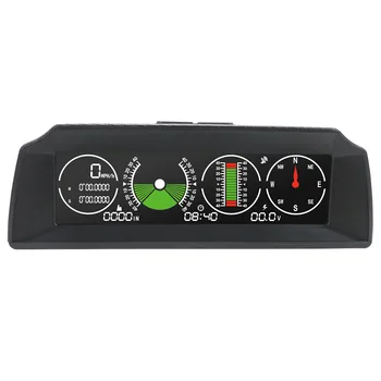 

Head-Up Display Inclinometer Universal Smart GPS Speedometer Horizontal Slope Meter HUD Car Driving Pitch Angle Multifunctional