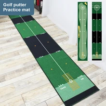 2 Types Indoor Outdoor Golf Carpet Mini Putting Ball Pad Two-way Practice Mat Washable Anti-Slip Green Practice Golf Putting Mat