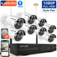 Best Price Security Camera System Wireless, 8CH 1080P H.265 PRO Wireless CCTV Camera System HD Security Cameras, P2P WiFi Security Camera