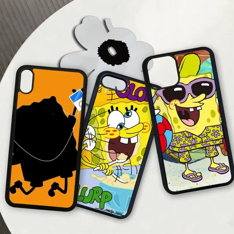 

funny SpongeBob Patrick Star TPU PC soft cover case for iphone se 2020 6 6s 7 8 plus x xs max xr 11 12 pro max coque