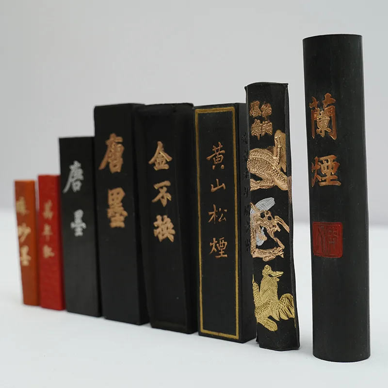 1piece Hukaiwen Dragon and phoenix Chinese Calligraphy Brushes Ink Sumi-E ink Painting Ink Stick Sumi Ink Stick Hui Mo