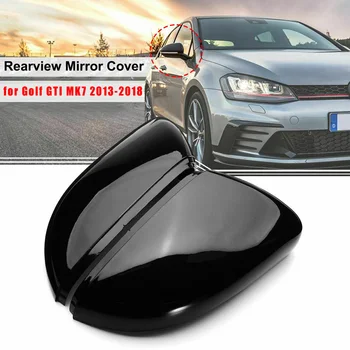 

Cap Rearview Mirror Cover Side Black For Golf MK7 2013-2018 Plastic Accessories Parts Car