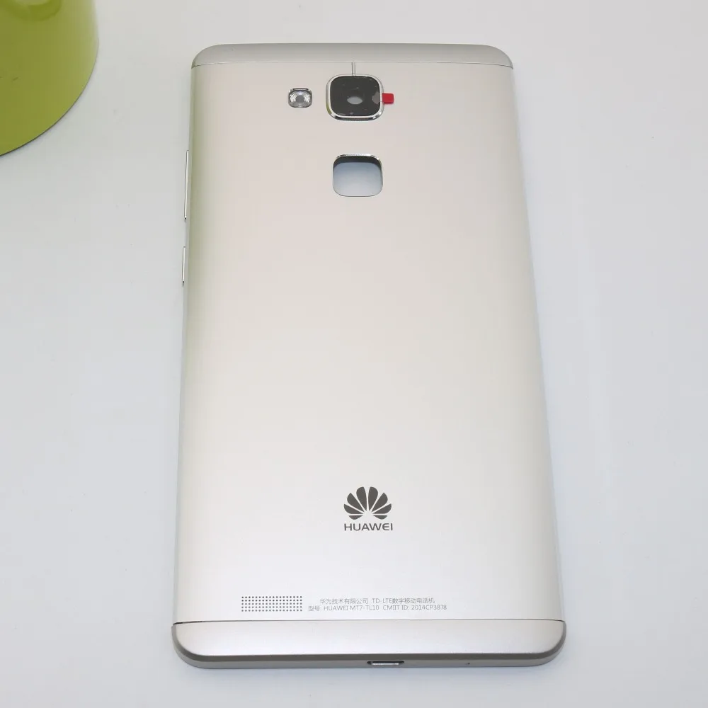 Оригинальная задняя панель корпуса для huawei Коврики 7 MT7-TL10 MT7-TL00 MT7-UL00 MT7-L09 задняя крышка Батарея двери Замена