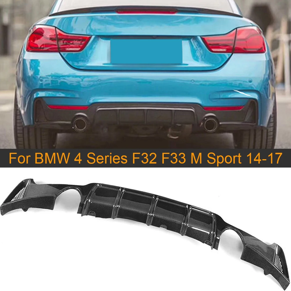 US $87.63 Carbon Fiber Rear Bumper Diffuser Lip For Bmw 4 Series F32 F33 M Sport 20142017 435i 420i Frp Rear Bumper Diffuser Lip Spoiler
