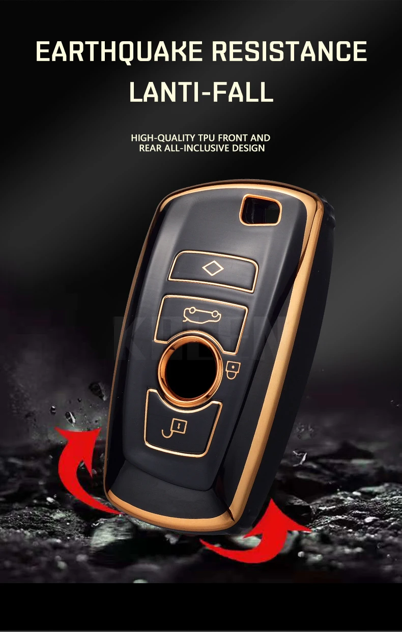 Fashion TPU Car Remote Key Case Cover Shell For BMW 1 3 5 7 Series X1 X3 X4 X5 F10 F15 F16 F20 F30 F18 F25 M3 M4 E34 Accessories
