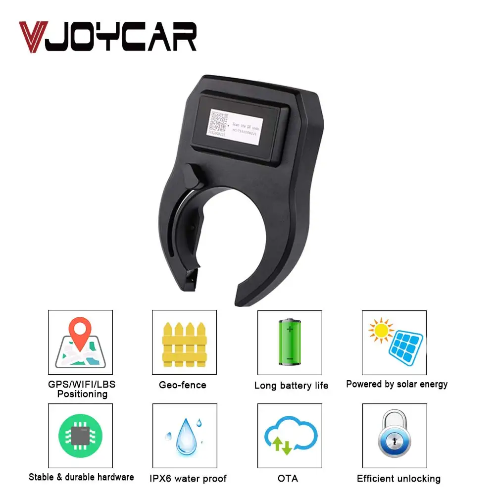 

BL10 GPS Bike Lock Tracker Solar Panel Bluetooth GSM Tracker Realtime Google Map Bike Sharing Solution Urban OFO Mobility APP
