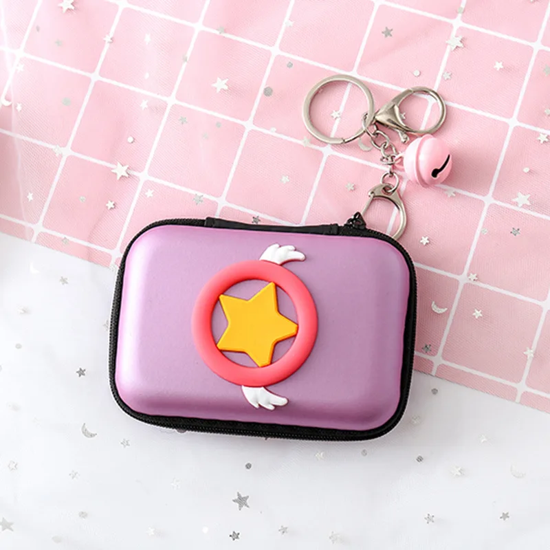 A Cardcaptor Sakura чехол на молнии EVA сумка милый монета наушники контейнер косплей рождественский подарок для девочки - Цвет: A