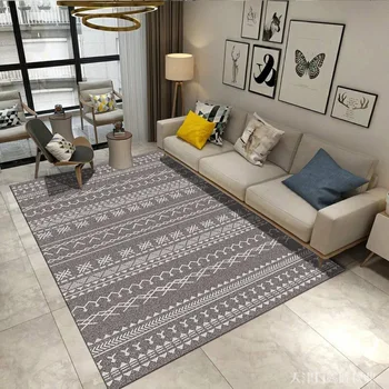 

Nordic Geometric Home Living Room Bedroom Bedside Full Length Square Coffee Table Carpet Bedroom Decoration