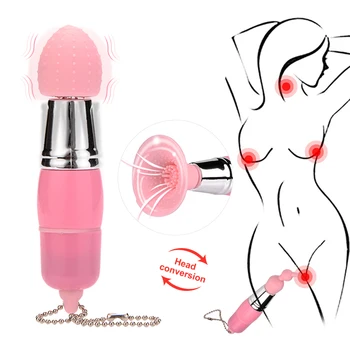 3 In 1 Mini Vagina Sucking Vibrators Clitoris Stimulator Dildos for woman G Spot Nipple Stimulation Massager Sex ToysFor Couples 1