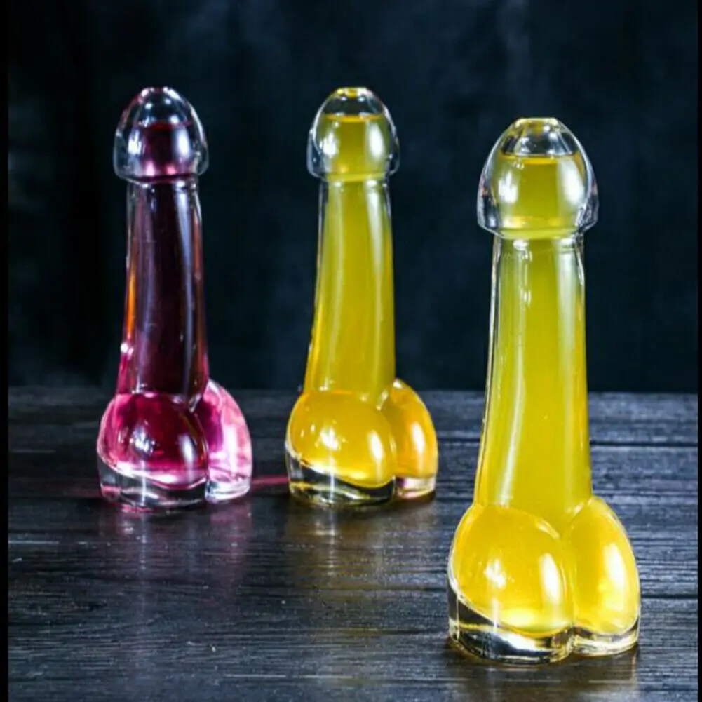 Creative Novelty Penis Shape Glass Cup For Cocktail Wine Ideal For Parties Night Bars Ktv Shows - 9