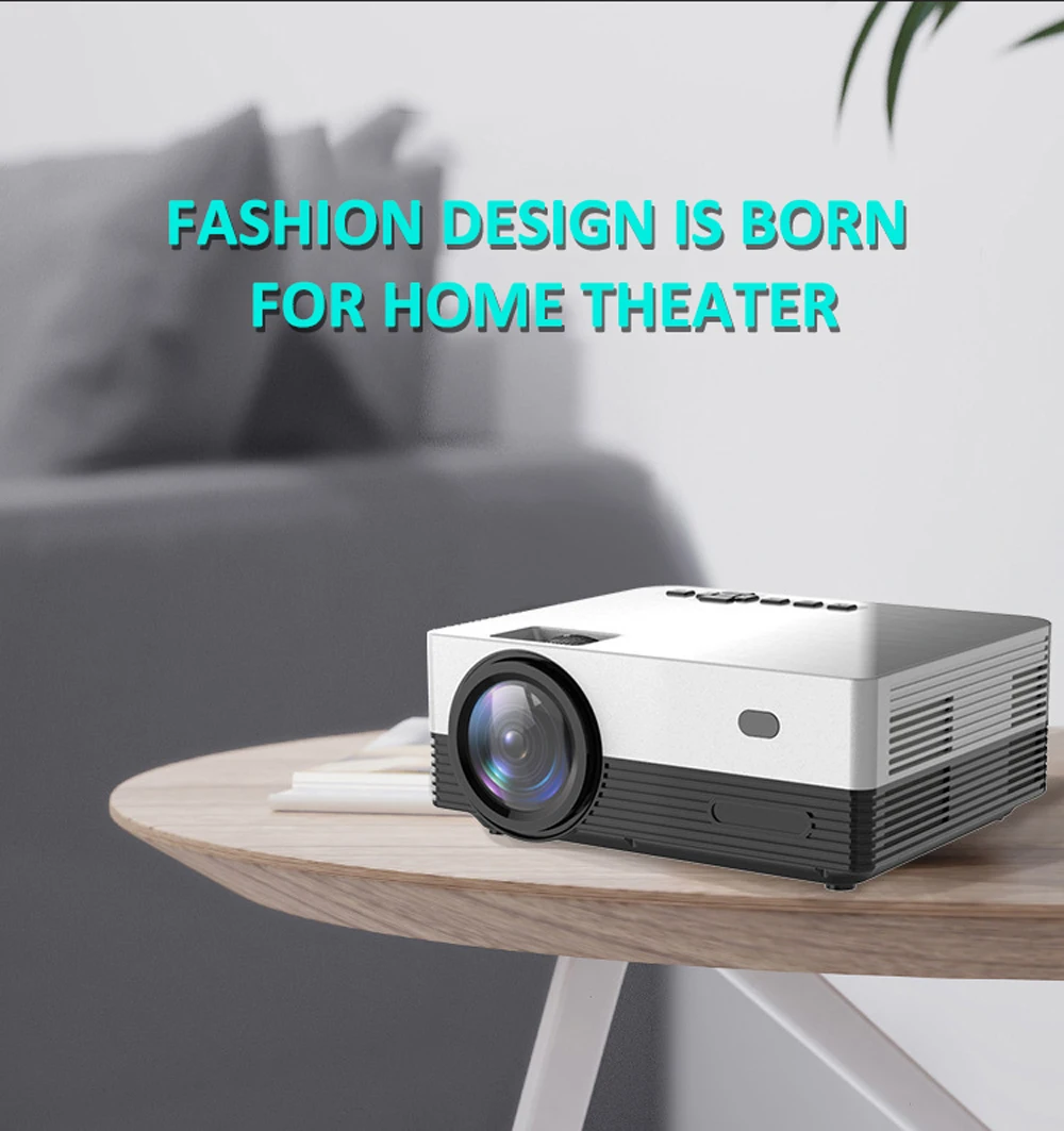 VCHIP Q6 4K Projector Protable projector mini  Proyector For Home Theater 1080P WiFi Portable Media Player Christmas gift rca projector