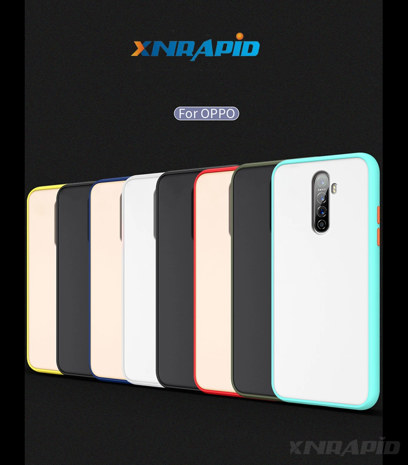 Матовый полупрозрачный чехол для OPPO Realme X2 Pro XT Reno Ace чехол с силиконовой рамкой жесткая задняя крышка противоударный чехол Coque