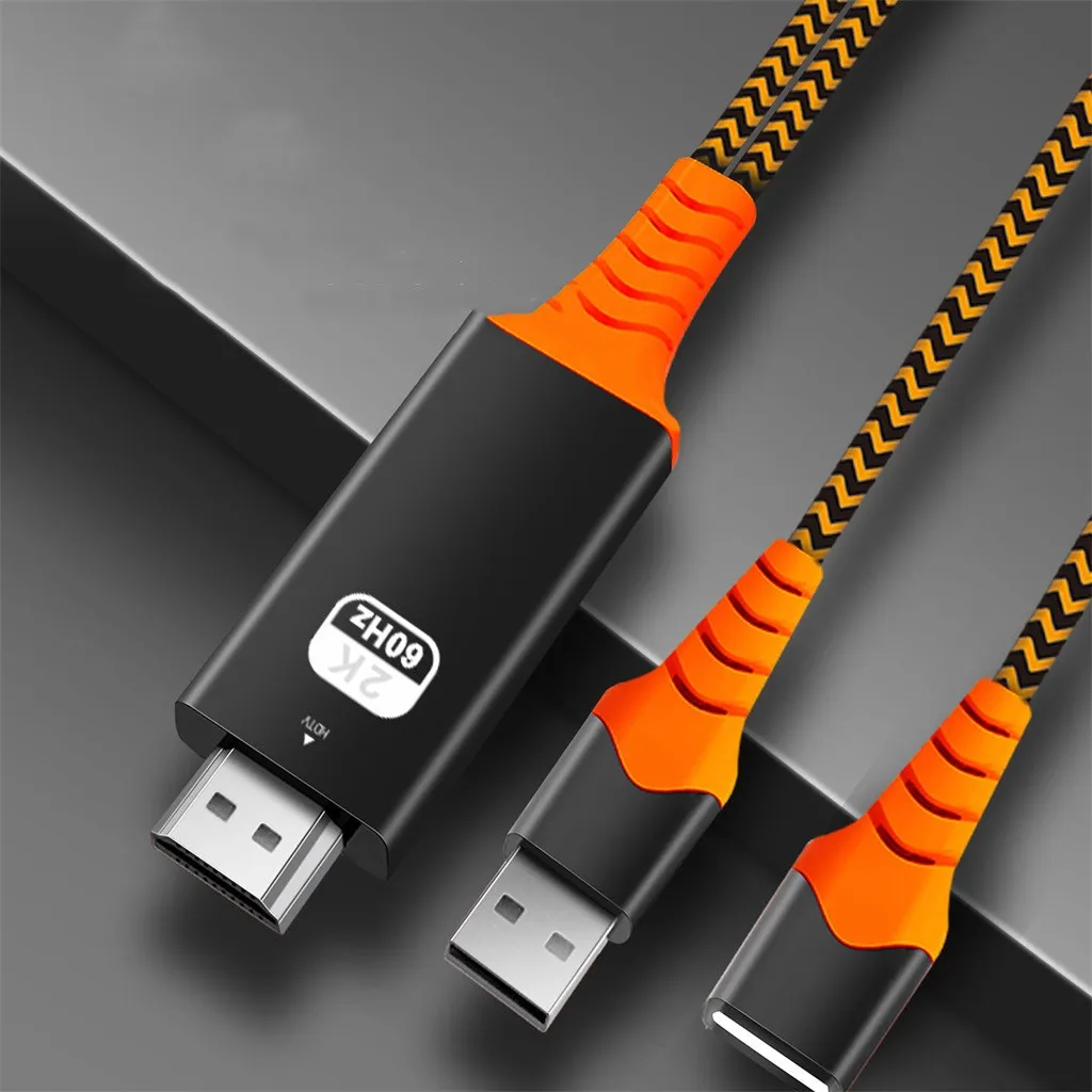 MODAO Универсальный USBC Micro-USB к HDMI 4K кабель HDTV цифровой AV Переходный кабель передачи данных для samsung 7,30