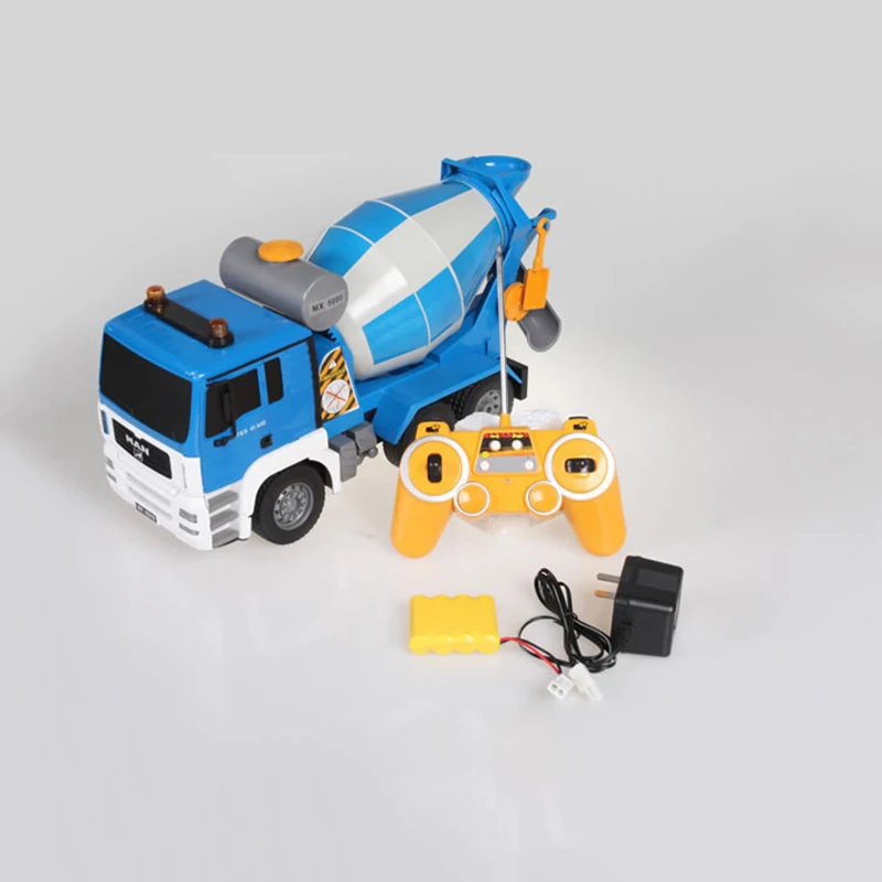 Double E E518 1/20 RC Car Remote Control Truck Engineering Vehicle Cement Concrete Mixer Truck Rotarable Toys for Children Gifts 5