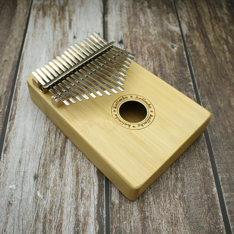 Бамбук 17 клавиш Kalimba Африканский твердый бамбук красное дерево пальцевое пианино